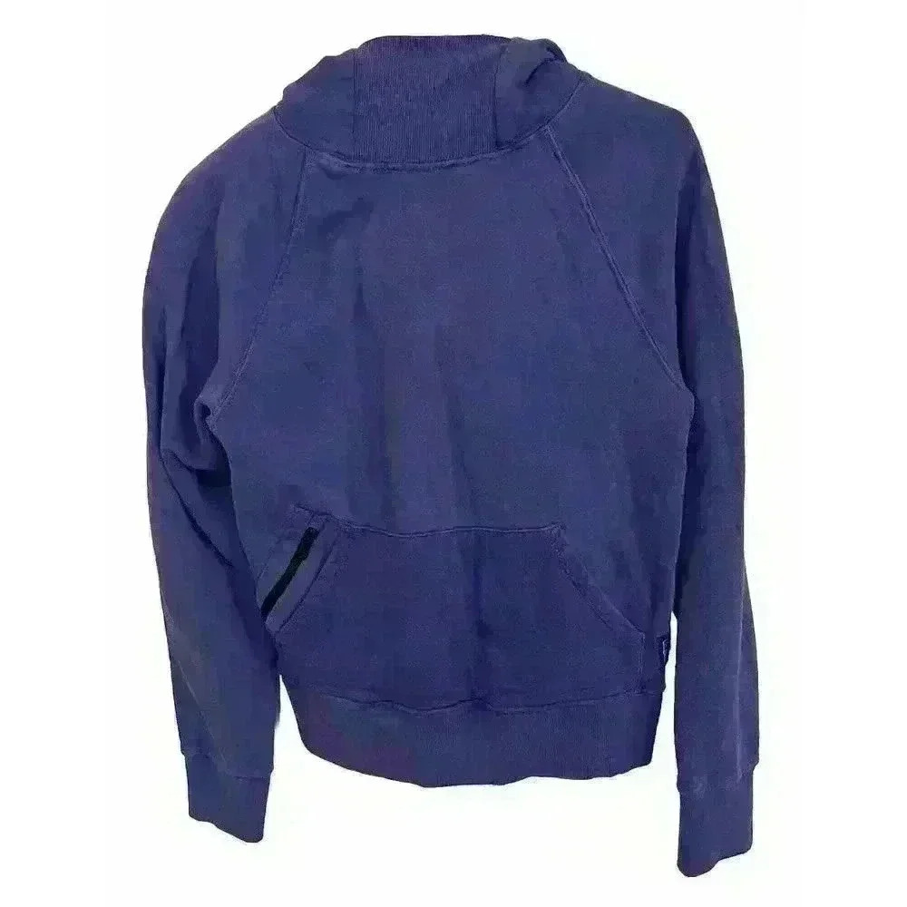 Oiselle Unicorn Hoodie Purple Size Small 100% Cotton Fleece Made In USA